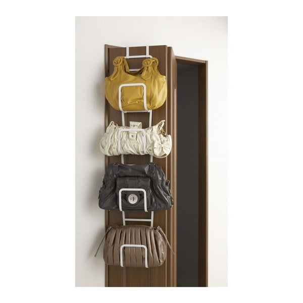 Biały wieszak na torebki z 4 haczykami YAMAZAKI Sapporo-image-3