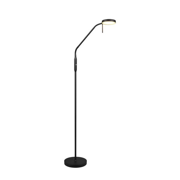 Czarna lampa stojąca LED (wysokość 160 cm) Moreno – Reality