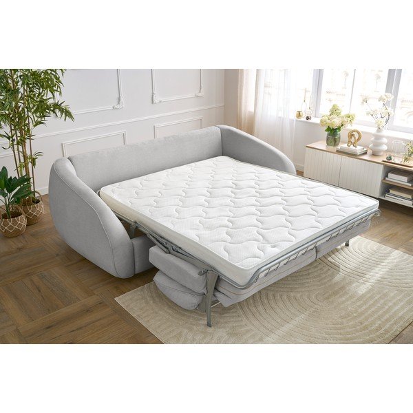 Jasnoszara rozkładana sofa 235 cm Cezanne – Bobochic Paris-image-1