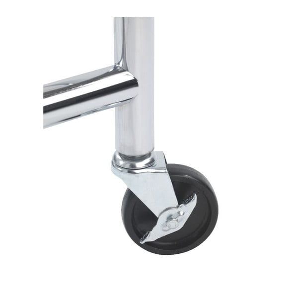 Metalowy stojak na ubrania na kółkach w kolorze srebra Profi – Wenko-image-3