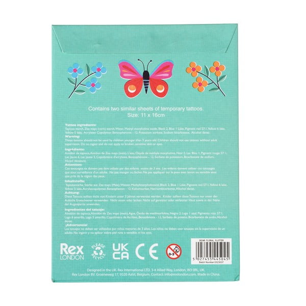 Tatuaże dla dzieci Floral Flutter – Rex London-image-3