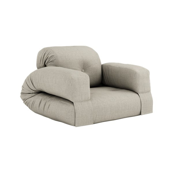 Rozkładany fotel z lnianym obiciem Karup Design Hippo Linen