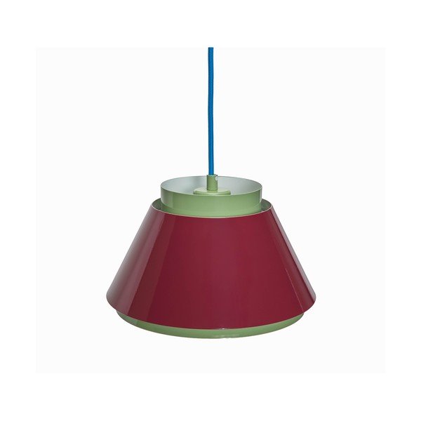 Czerwona/zielona metalowa lampa wisząca ø 25 cm Remi – Hübsch-image-2