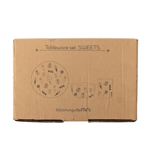 Kamionkowy zestaw naczyń dla dzieci 3 szt. Sweets – Bloomingville Mini-image-3