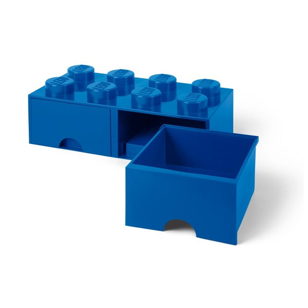 Niebieski pojemnik z 2 szufladami LEGO®