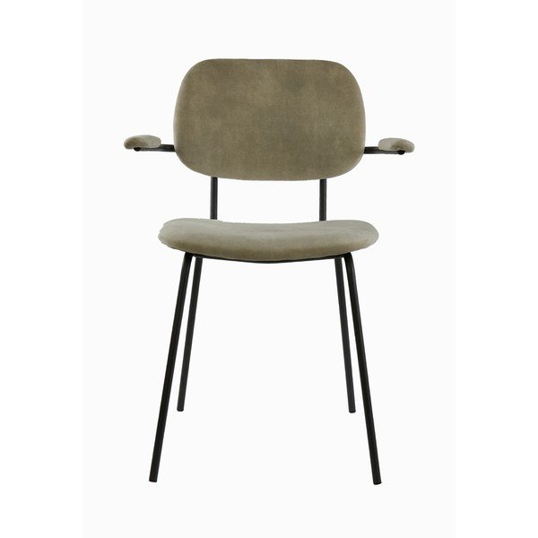 Beżowe aksamitne krzesło Emma – Light & Living-image-3