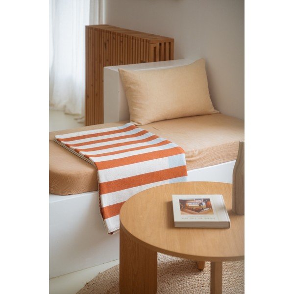 Pomarańczowy koc 160x200 cm Onu – noo.ma-image-1