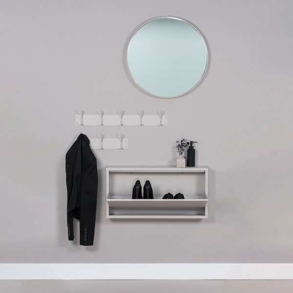 Szarobrązowy metalowy wieszak ścienny 70 cm Fusion – Spinder Design-image-3