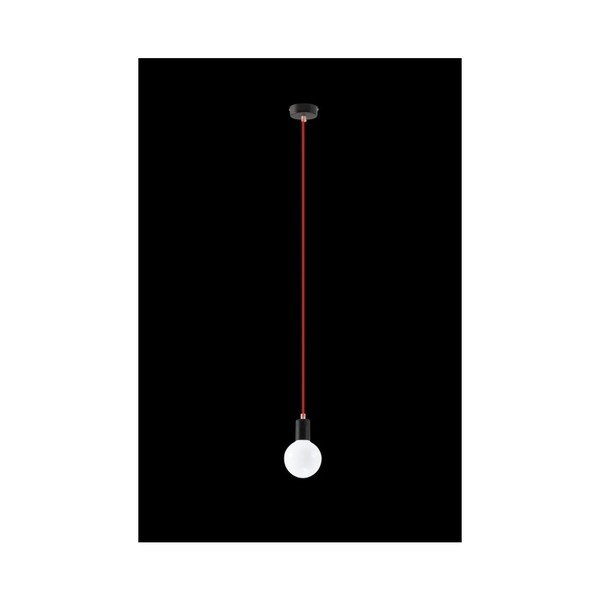 Czerwona lampa wisząca Sollux Bombilla-image-2