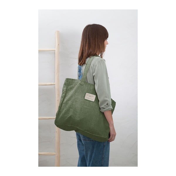 Torba tekstylna Really Nice Things Green Moss, szer. 42 cm-image-1