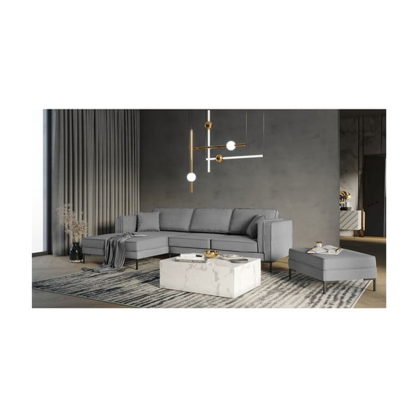 Szary narożnik Milo Casa Attilio, lewostronny-image-4