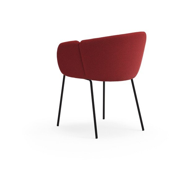 Bordowy tapicerowany fotel jadalniany Add – Teulat-image-3