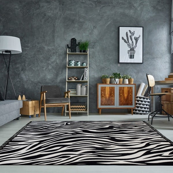 Dwustronny dywan odpowiedni do prania Kate Louise Doube Sided Rug Zebra, 80x150 cm-image-1