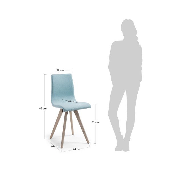 Błękitne krzesło La Forma Una-image-3