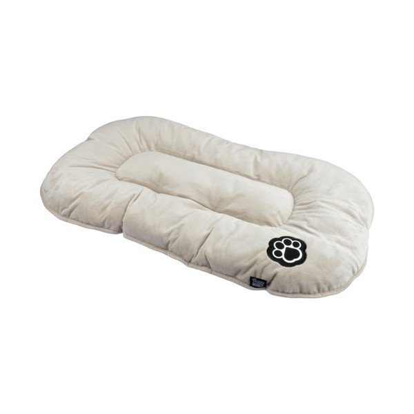 Beżowe zamszowe legowisko dla psów 61x38 cm Flakes – Love Story