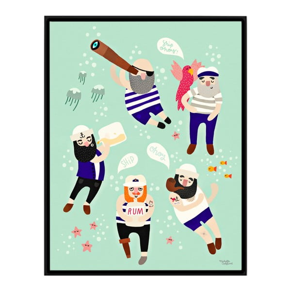 Plakat Michelle Carlslund Sailor Friends, 30x40 cm