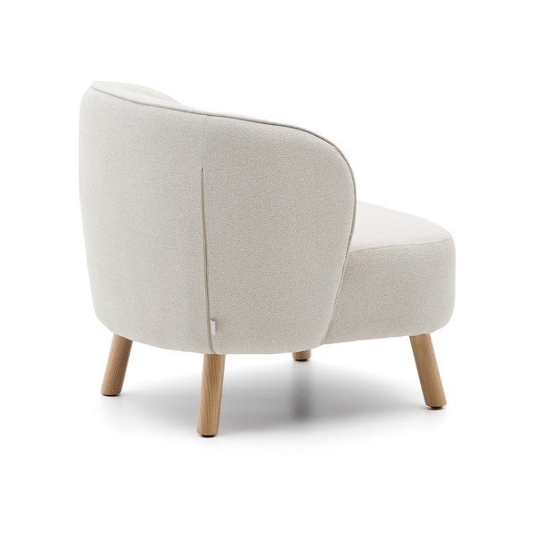 Kremowy fotel z tkaniny szenilowej Ulit – Kave Home-image-4