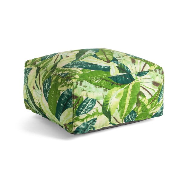 Zielony puf La Forma Tropical, 60x60 cm
