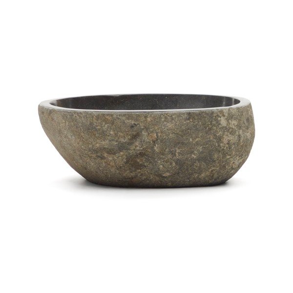 Szara kamienna okrągła umywalka ø 40 cm Tetsu – Kave Home