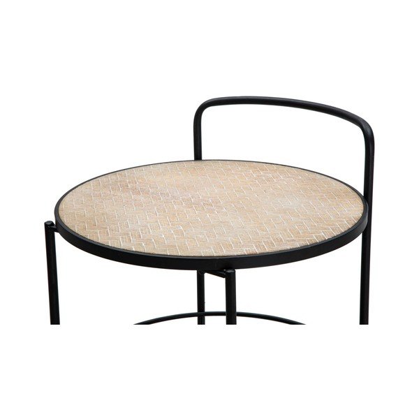 Metalowy barek na kółkach 41,5x40 cm Arex – Mauro Ferretti-image-3