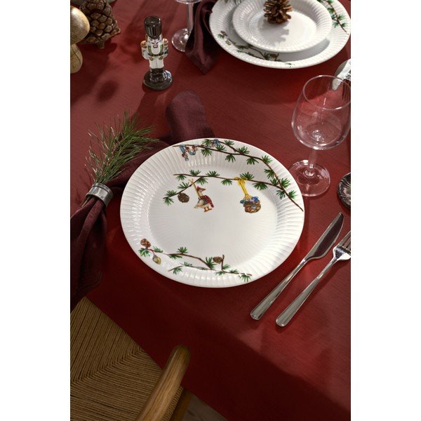 Biały porcelanowy talerz ze świątecznym motywem ø 27 cm Hammershøi Christmas – Kähler Design-image-3