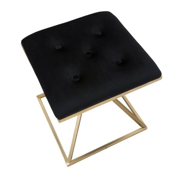 Stołek w czarno-złotym kolorze Mauro Ferretti Piramid-image-4
