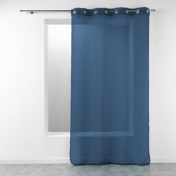 Ciemnoniebieska firanka 140x280 cm Telma – douceur d'intérieur