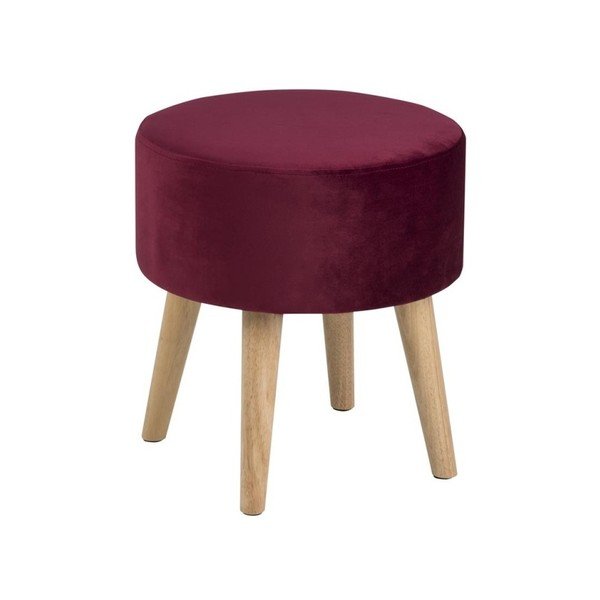 Burgundowy taboret Actona Sherman