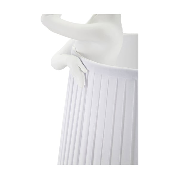 Biała lampa stołowa z tekstylnym kloszem (wysokość 62,5 cm) Ballet – Mauro Ferretti-image-4