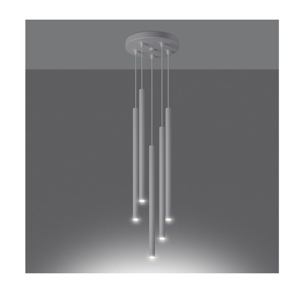 Biała metalowa lampa wisząca ø 25 cm Fideus – Sollux-image-4