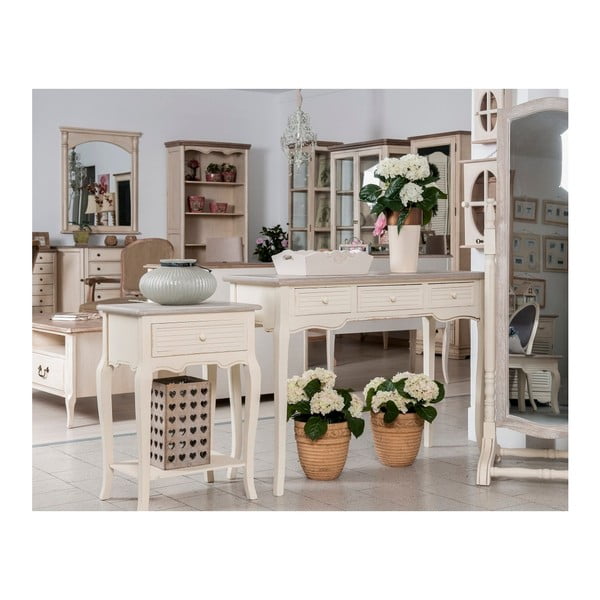 Kremowa wąska komoda z drewna topoli z 6 szufladami Livin Hill Pesaro-image-1