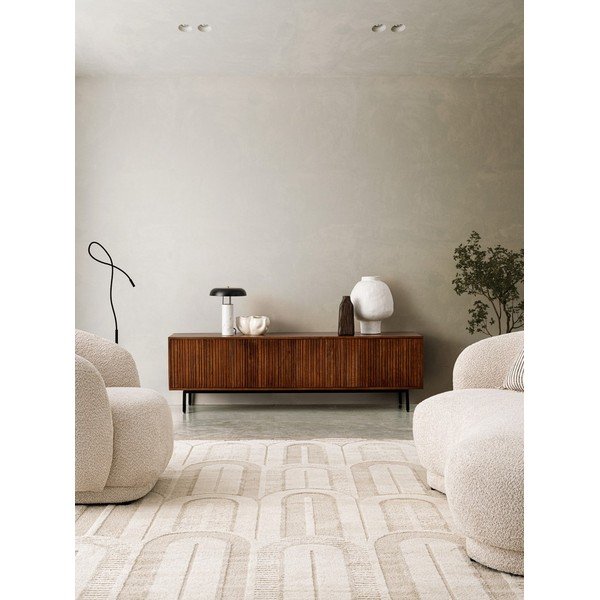 Szafka pod TV z litego drewna mango w naturalnym kolorze 170x50x40 cm Tadita – Bizzotto-image-1