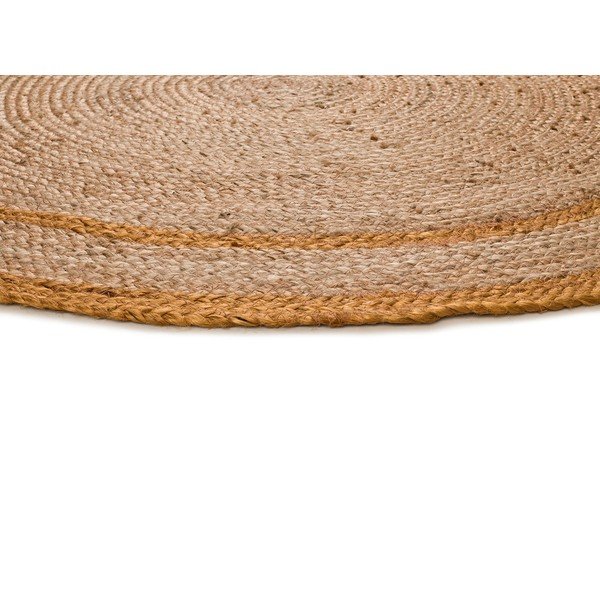 Musztardowo-naturalny okrągły dywan ø 120 cm Mahon – Universal-image-3