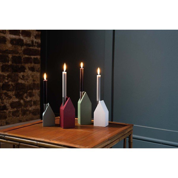 Drewniano-metalowe świeczniki zestaw 4 szt. – Remember-image-1