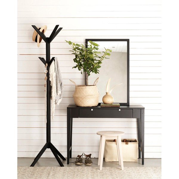 Czarny wieszak z litego drewna dębowego Confetti – Rowico-image-1