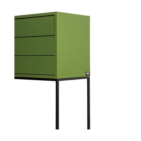 Zielona niska komoda 113x88,5 cm Scott – Really Nice Things-image-3