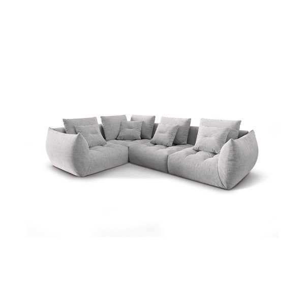 Jasnoszary narożnik (lewostronny/w kształcie litery L) Bloom – Micadoni Home-image-2