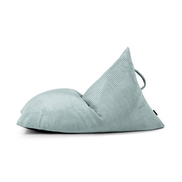 Miętowy sztruksowy dziecięcy worek do siedzenia Razzy – SLOWDOWN