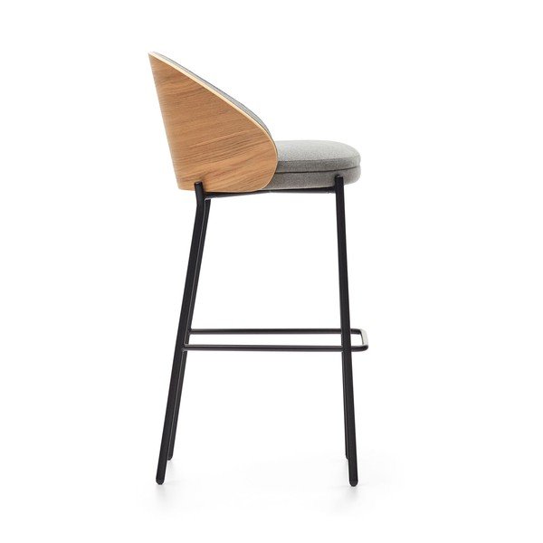 Szaro-naturalny hoker (wysokość siedziska 77 cm) Eamy – Kave Home-image-4