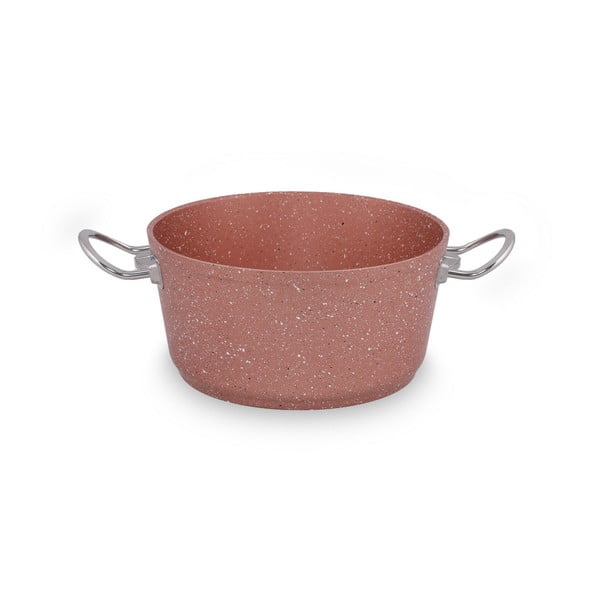 Różowy aluminiowy garnek z pokrywką Güral Porselen Classic, ø 22 cm-image-4