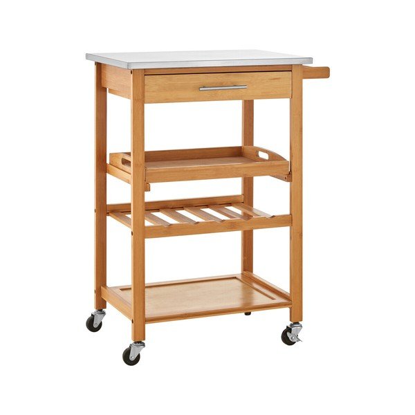 Bambusowy barek na kółkach 41x58 cm Harlow – Premier Housewares