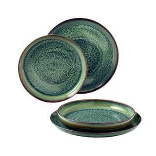 4-częściowy zestaw zielonych porcelanowych talerzy Villeroy & Boch Like Crafted