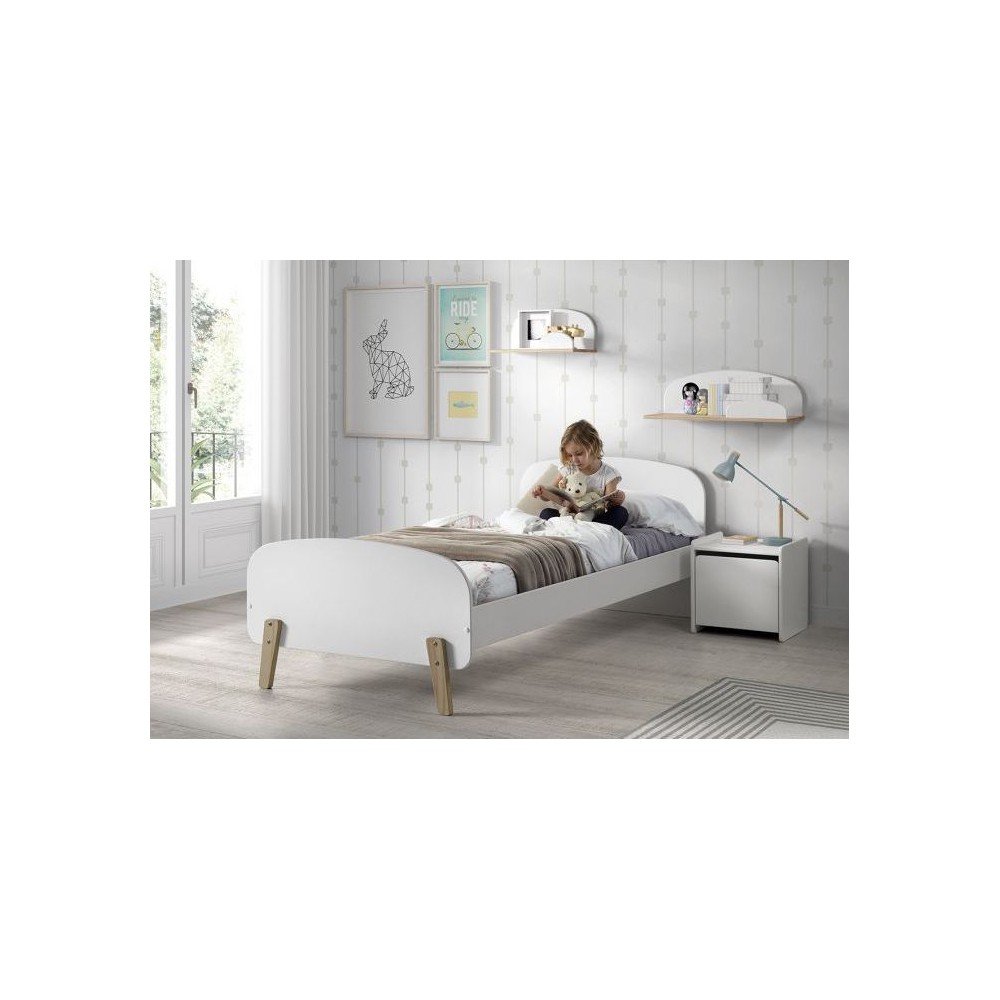 Biało-naturalna półka dziecięca w dekorze sosny Kiddy – Vipack (zdjęcie 3)