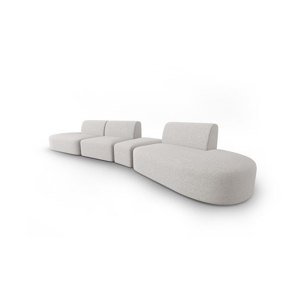 Jasnoszara sofa 412 cm Shane – Micadoni Home-image-1