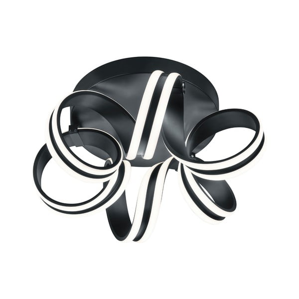 Czarna lampa sufitowa LED Carrera – Trio
