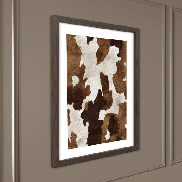 Obraz drukowany z ramą w zestawie 30x40 cm Cowhide – Styler-image-1