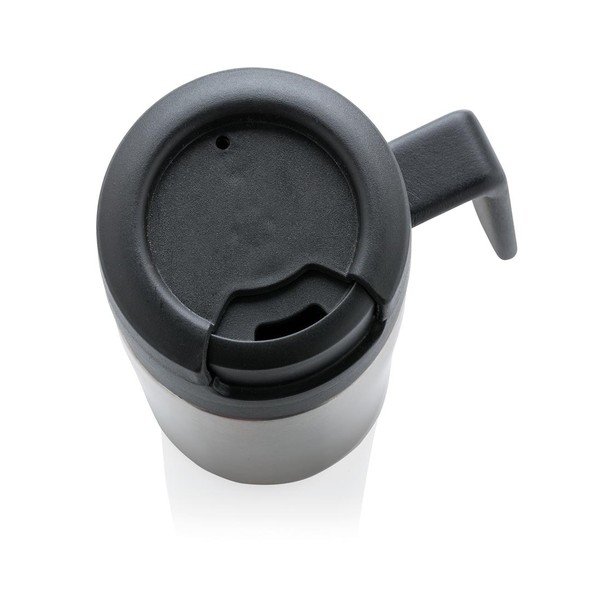 Kubek termiczny z uchem w srebrnym kolorze XD Design Coffee to Go, 160 ml-image-4