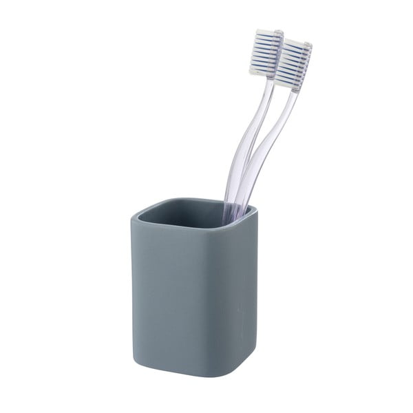 Niebieski ceramiczny kubek na szczoteczki do zębów Hexa – Wenko-image-1