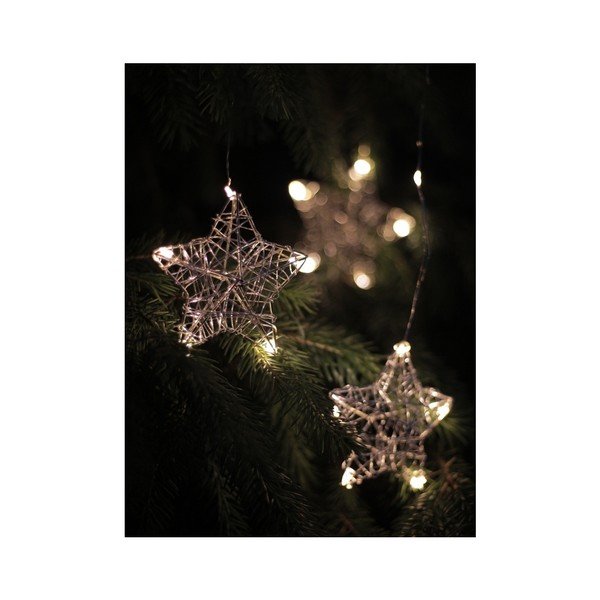 Girlanda świetlna LED z 4 wiszącymi gwiazdkami DecoKing Stars, 38 lampek, dł. 0,75 m-image-4