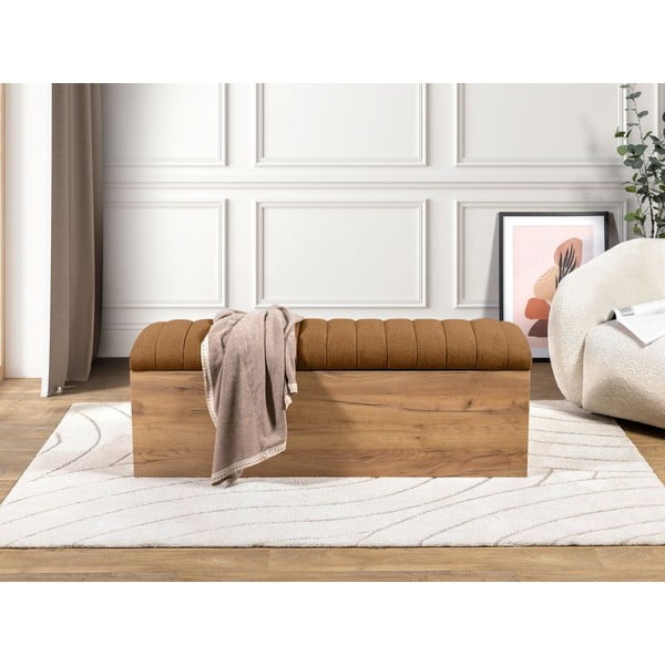 Pomarańczowo-naturalna ławka Oceane – Bobochic Paris-image-3